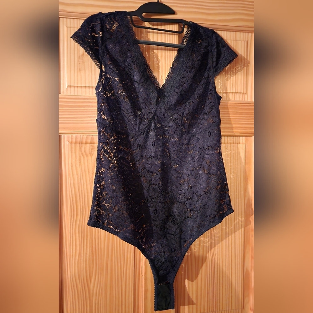 Torrid Black Lace Bodysuit